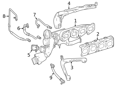 Turbocharger & Components for 2021 Mercedes-Benz Sprinter 1500 #1