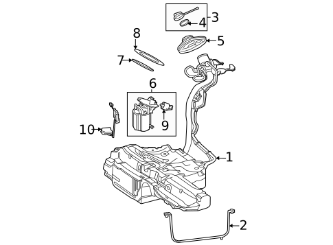 Fuel System Components for 2023 Mercedes-Benz Sprinter 1500 #1