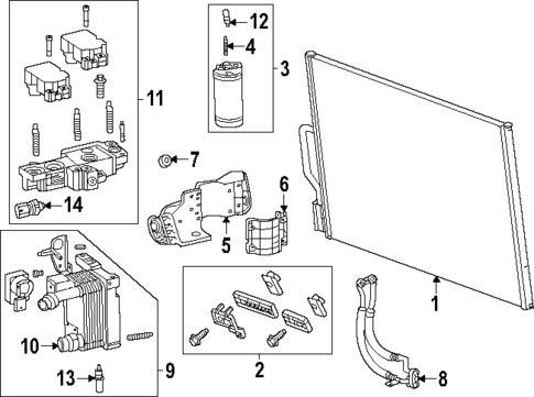 Condenser, Compressor & Lines for 2024 Chevrolet Blazer EV #23