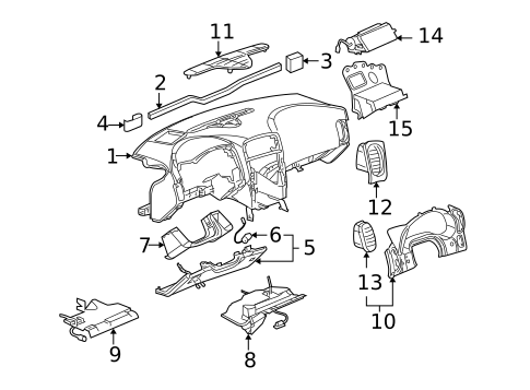 Instrument Panel for 2013 Chevrolet Corvette #0