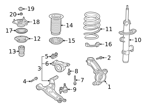 Suspension Components for 2023 Acura RDX #0