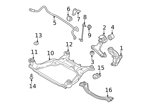 Suspension Components for 2017 Volvo S60 Cross Country #1