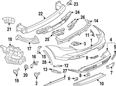 Bumper & Components - Rear for 2023 Porsche Taycan #1
