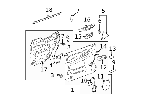 Switches, Solenoids & Actuators for 2013 Cadillac Escalade EXT #2