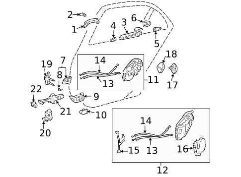 Rear Door for 2006 Lexus LS430 #0
