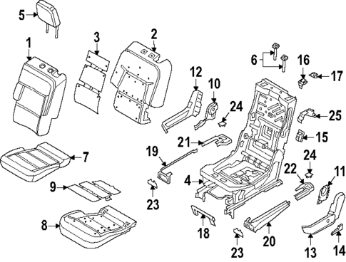 Second Row Seats for 2025 Ford Explorer #0