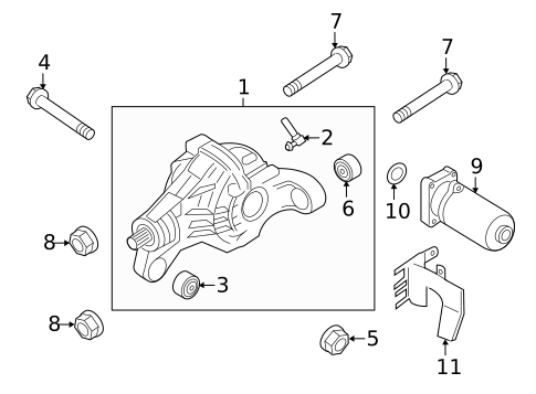 Axle & Differential for 2018 Porsche Cayenne #2