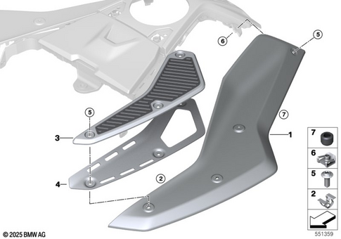 Motorcycle Trim Section, Windshield for 2024 BMW-Motorrad R 1300 GS Adventure #3