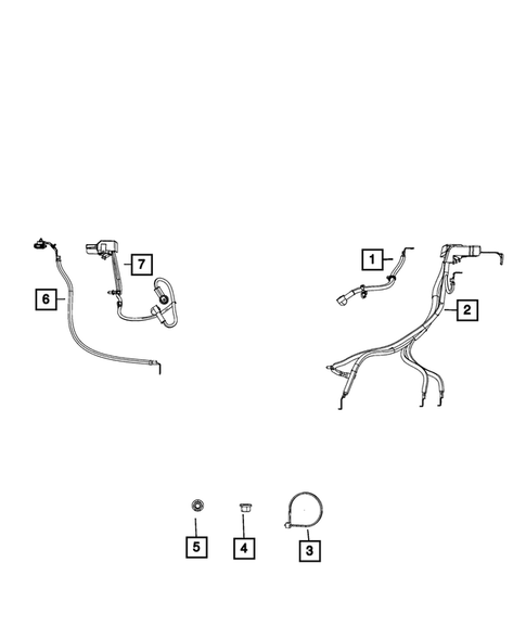 Battery, Battery Tray and Cables for 2019 Ram 3500 #2