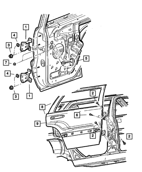 Rear Door for 2006 Jeep Liberty #2