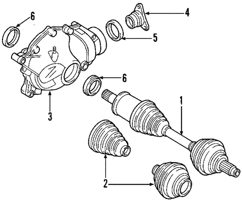 Drive Axles for 2008 BMW X5 #1