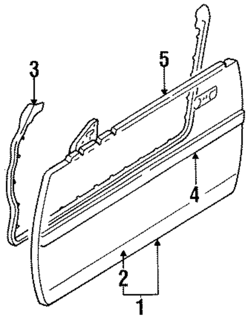 Exterior Trim - Door for 1986 Nissan 300ZX #1