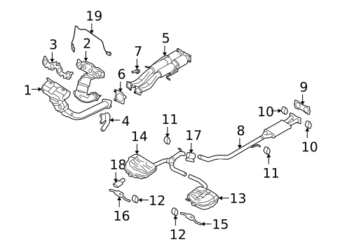Exhaust Components for 2009 Volvo S80 #0