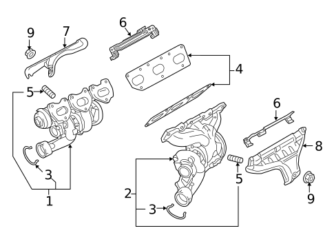 Exhaust Manifold for 2016 Porsche Panamera #2