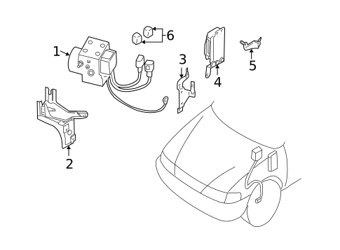 Anti-Lock Brakes for 2001 INFINITI I30 #2
