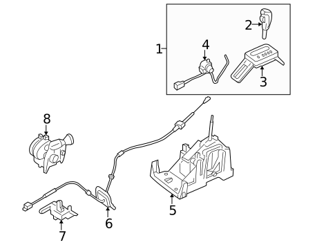 Shifter Housing for 2005 Mercury Montego #0