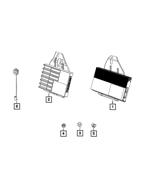 Radio, Antenna, Speakers, DVD, and Video systems for 2019 Jeep Grand Cherokee #4