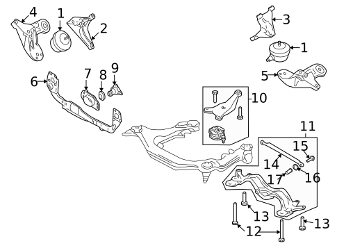 Engine & Trans Mounting for 2005 Audi S4 #3