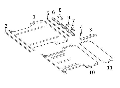 Interior Trim - Rear Body for 2013 Mercedes-Benz Sprinter 3500 #0