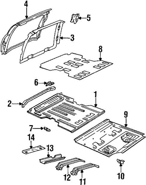 Rear Body for 1996 Chevrolet Lumina APV #0