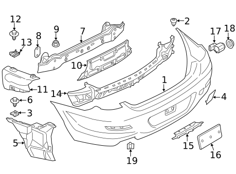 Bumper & Components - Rear for 2015 BMW 650i xDrive #1