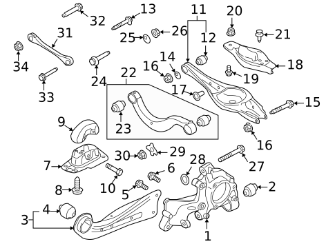 Rear Suspension for 2017 Audi A3 Quattro #0