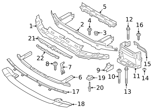 Bumper & Components - Front for 2022 BMW M8 #3