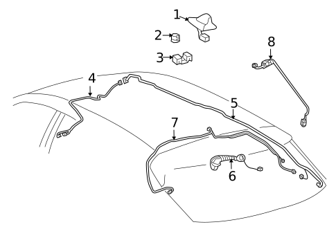 Antenna & Radio for 2010 Lexus RX450h #0