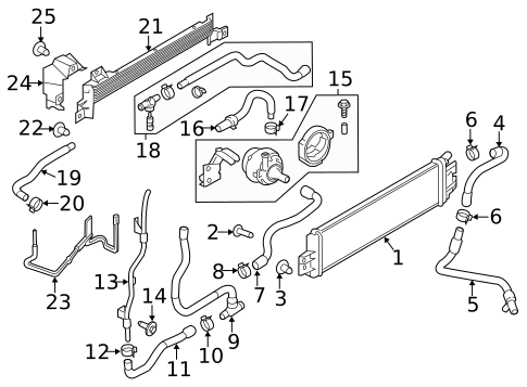 Radiator & Components for 2018 Infiniti Q50 #2
