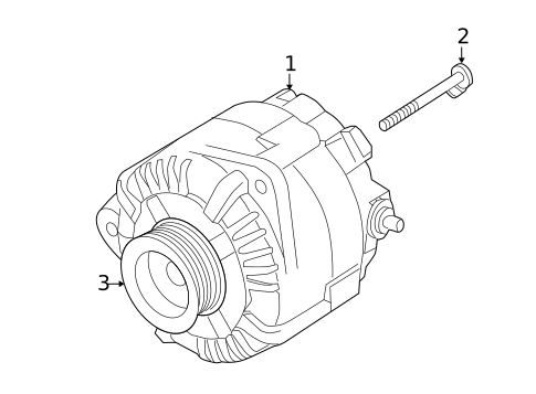 Alternator for 2017 Nissan Murano #0