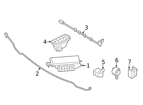 Air Bag Components for 2016 BMW X5 #1
