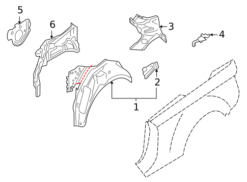 Inner Structure for 2013 Audi A5 Quattro #1
