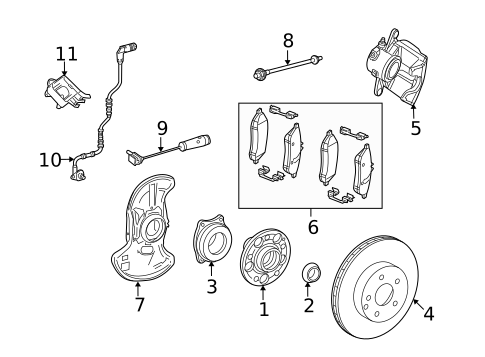 Brake Components for 2010 Mercedes-Benz C63 AMG #0