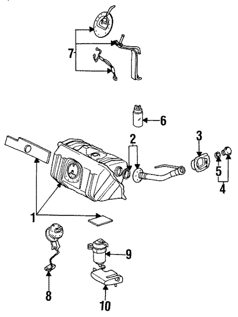 Fuel System Components for 1993 Lexus GS300 #0