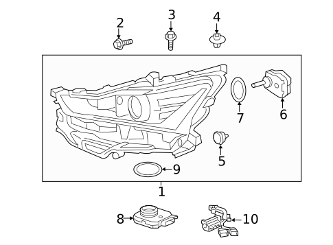 Headlamp Components for 2019 Lexus IS300 #1