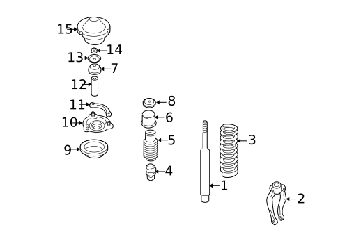 Struts & Components for 2001 Hyundai XG300 #0