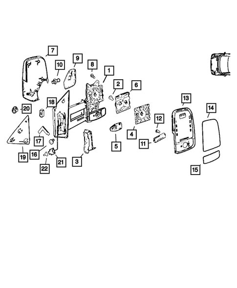 Exterior Mirror for 2009 Dodge Sprinter 2500 #3