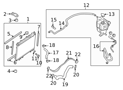 Radiator & Components for 2009 Suzuki Equator #0