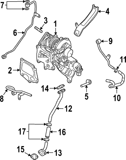 Turbocharger & Components for 2024 Mazda 3 #0