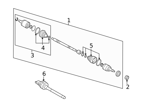 Axle Shafts & Joints for 2017 Hyundai Tucson #1