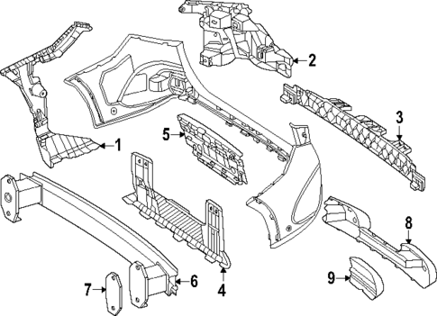 Bumper & Components - Rear for 2025 Mercedes-Benz GLC63 AMG S E Performance #1