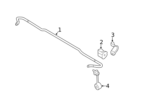 Stabilizer Bar & Components for 2008 Subaru Impreza #1