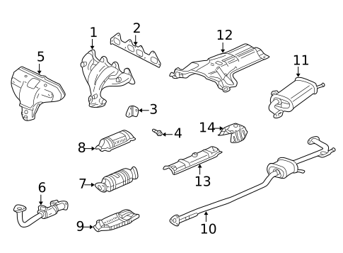 Exhaust Manifold for 1998 Honda Accord #0