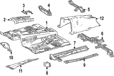 Floor for 2024 Lexus GX550 #0