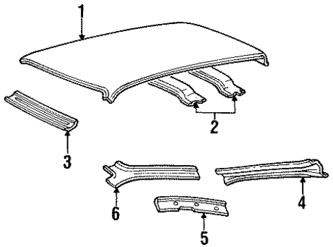 Roof & Components for 1996 Ford Taurus #0