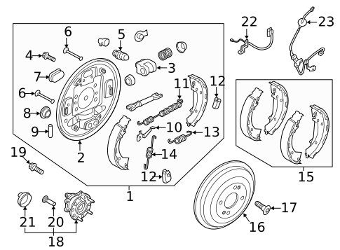 Rear Brakes for 2020 Kia Rio #1