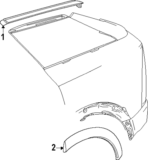 Exterior Trim - Quarter Panel for 2025 Cadillac OPTIQ #0