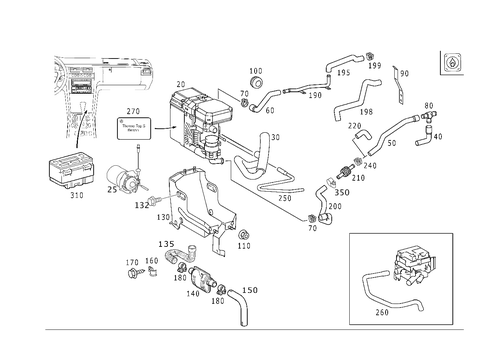 Independent Heating for 1998 Mercedes-Benz E430 #1
