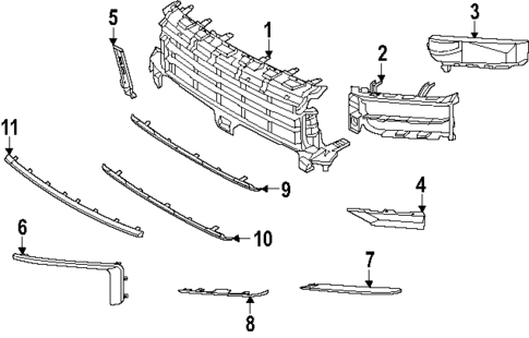 Grille & Components for 2024 Porsche Cayenne #0