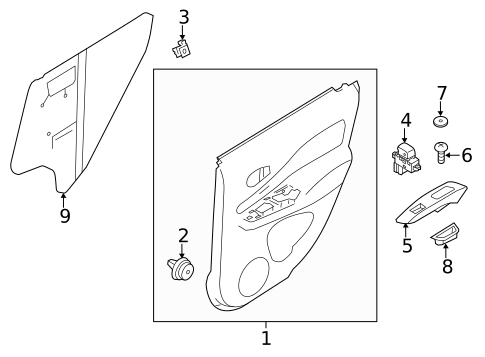 Rear Door for 2017 Nissan Versa Note #1